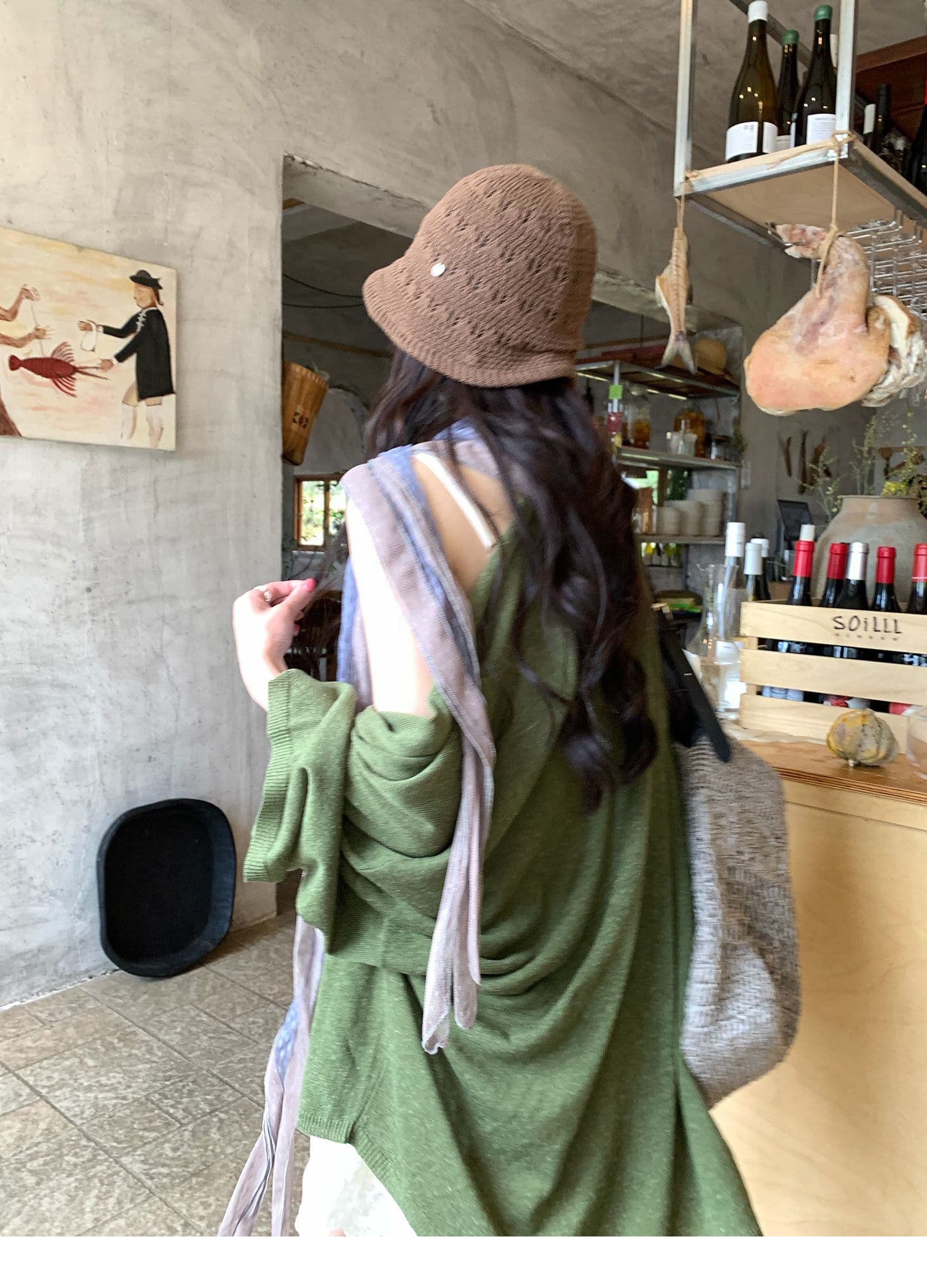 12 아마 60 아크릴 28 라이 경기 서울 부드러운 찹쌀 오픈 가디건 여름 편안함 도루 센스 얇은 스타일 니트 여성 코트 상세 이미지 18