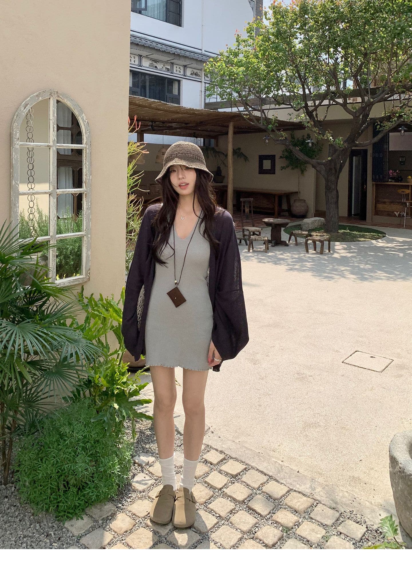12 아마 60 아크릴 28 라이 경기 서울 부드러운 찹쌀 오픈 가디건 여름 편안함 도루 센스 얇은 스타일 니트 여성 코트 상세 이미지 37