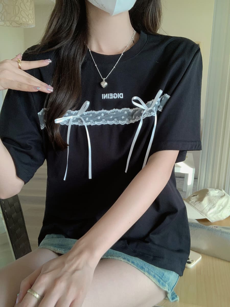 실사 순면 루즈핏 출퇴근 여름 인터넷 색상 품격 슬림해 보이는 연령 감소 다용도 한국 스타일 라운드 넥 풀오버 티셔츠 맨위 상세 이미지 18