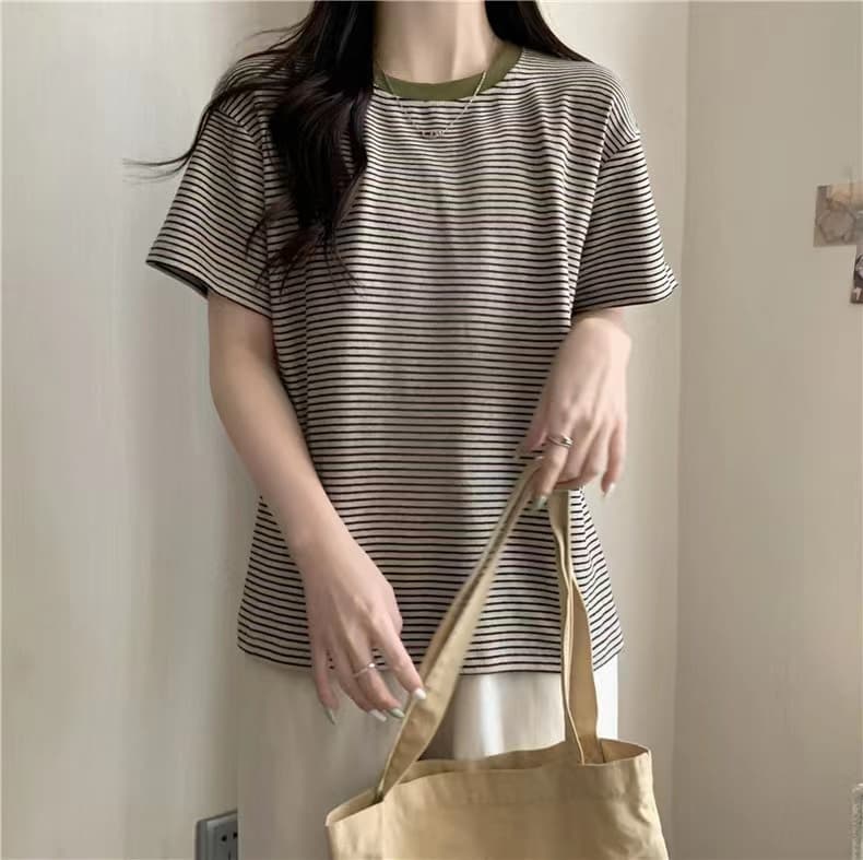 실사 순면 새로운 패션 반하이넥 인사이드 가져 가라. 반팔 니트 스웨터 여성 이른 가을 몸매 가꾸기 쇼트 스타일 만나는 맨위 상세 이미지 11