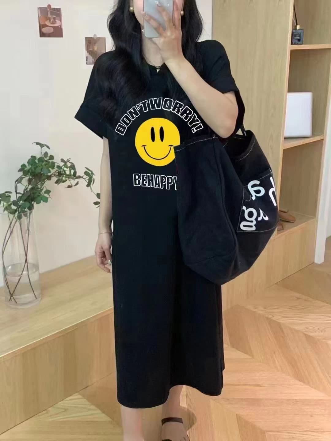 한국 대외 무역 일본식 ins 바람 여름 프린트 스트레이트 치마 다용도 반팔 드레스 Feifei 소매 상세 이미지 3