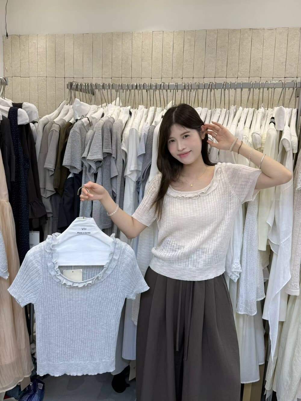 프랑스식 배색 POLO 칼라 니트 반팔 티셔츠 여성 여름 새로운 몸매 가꾸기 슬림해 보이는 작은 셔츠 고유 한 Chic 맨위