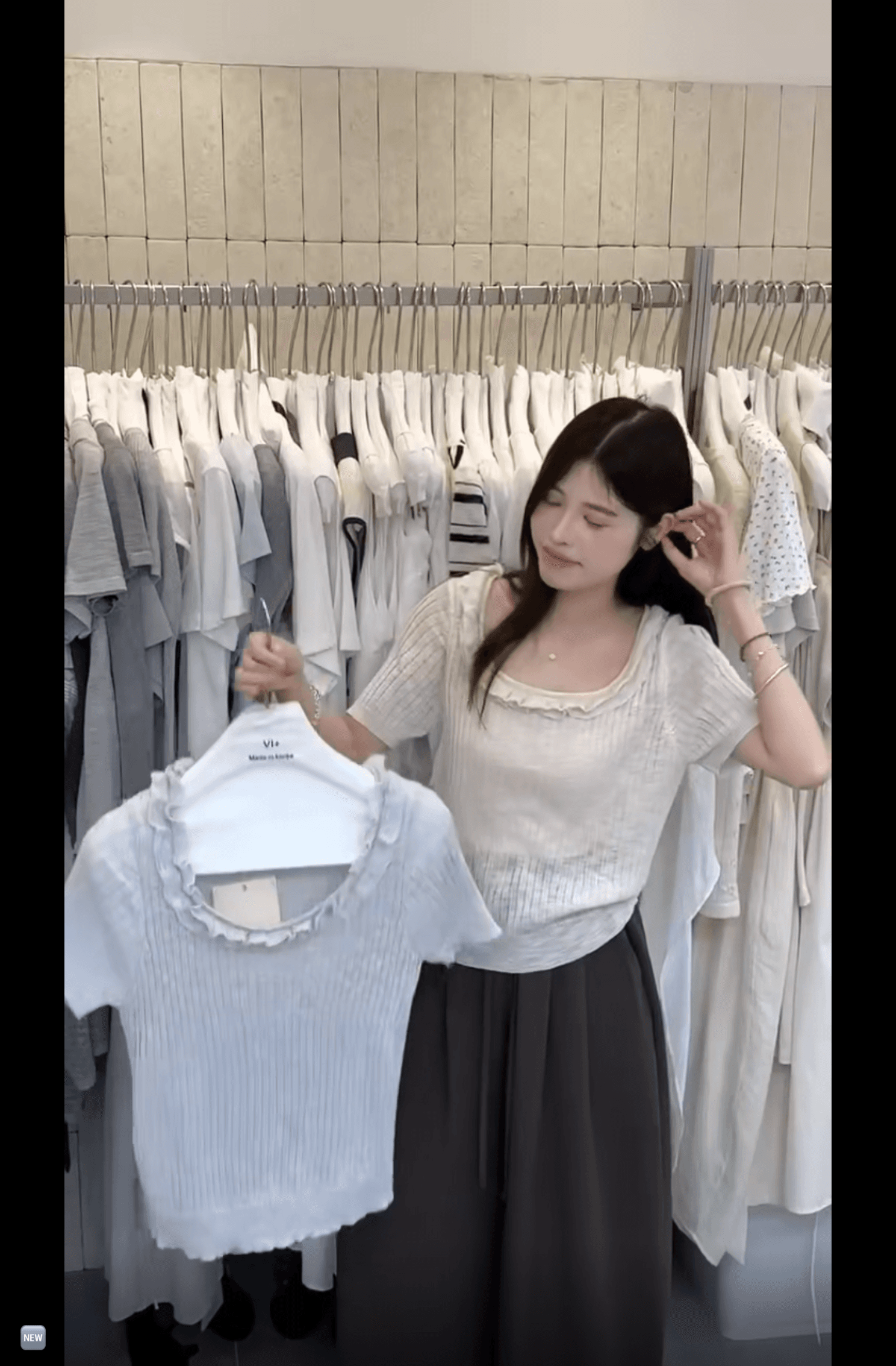 프랑스식 배색 POLO 칼라 니트 반팔 티셔츠 여성 여름 새로운 몸매 가꾸기 슬림해 보이는 작은 셔츠 고유 한 Chic 맨위 상세 이미지 5