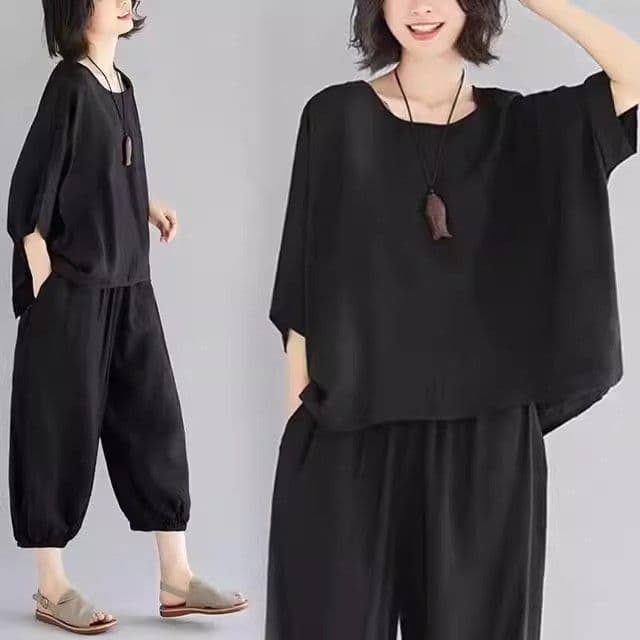 있음 주머니 엄마 여름 드레스 2026 새로운 슬림해 보이는 표지 배 숨기기 고기 세트 여성 지방 mm 표지 고기 운동 투피스 세트 상세 이미지 8