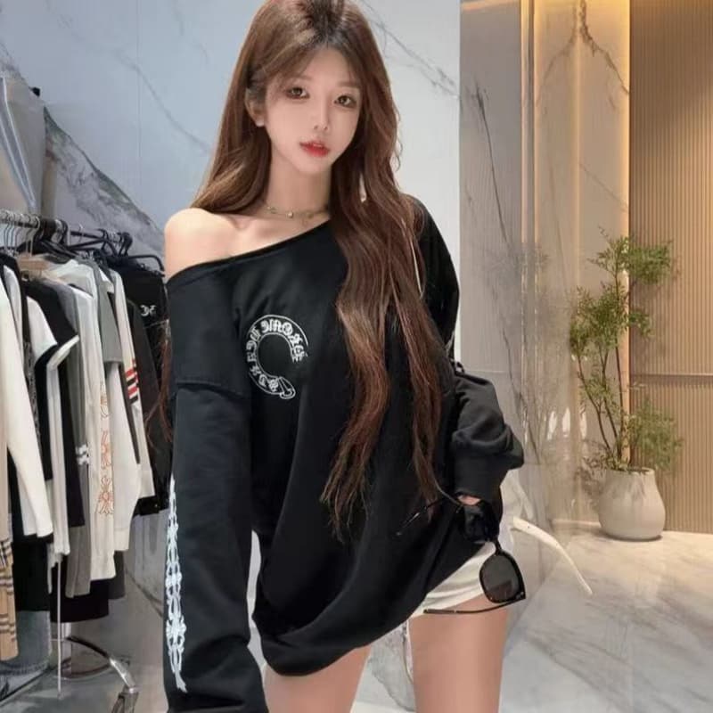 2026 가을 새로운 6535 물고기 규모 얇은 스타일 비스듬한 어깨 후드티 상세 이미지 7