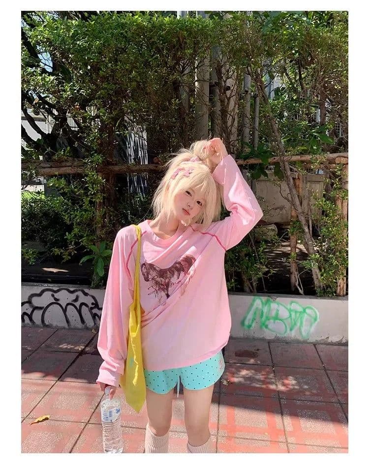 3 차원 허리 머리 도트 무늬 알파벳 반바지 여성 여름 새로운 핫걸 루즈핏 다용도 펌프 로프 허리밴드 반바지 상세 이미지 8