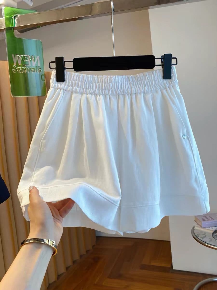 원본 원단 네리 특별 빅 사이즈 300 근 반바지 여성 여름 2026 새로운 루즈핏 와이드 레그 팬츠 이미지 3
