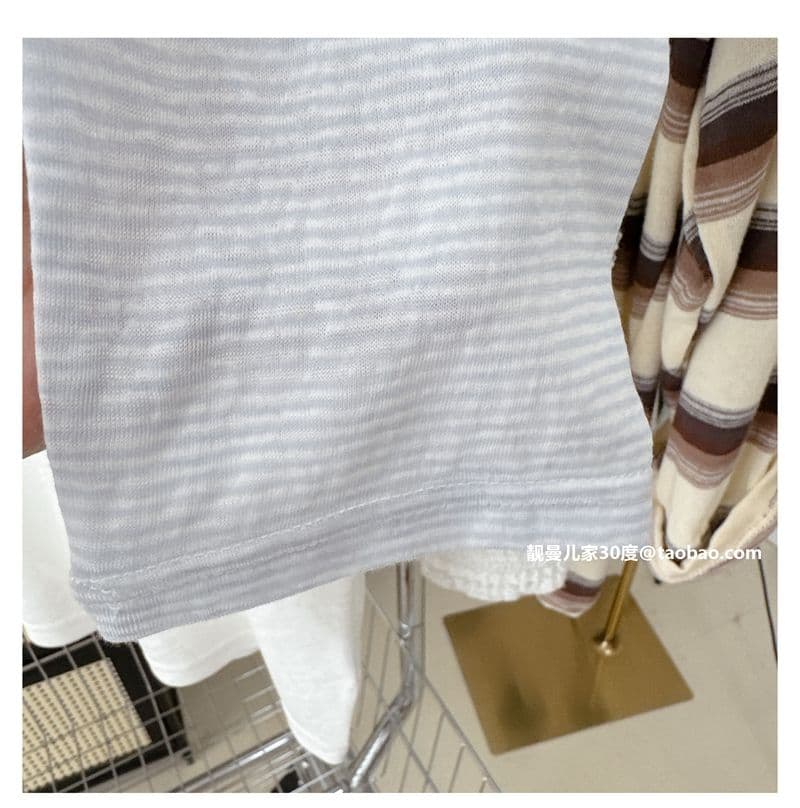 눈꽃 면 특별 빅 사이즈 300 근 얇은 스타일 맨위 배색 꽃 긴팔 자외선 차단 티셔츠 여성 상세 이미지 18