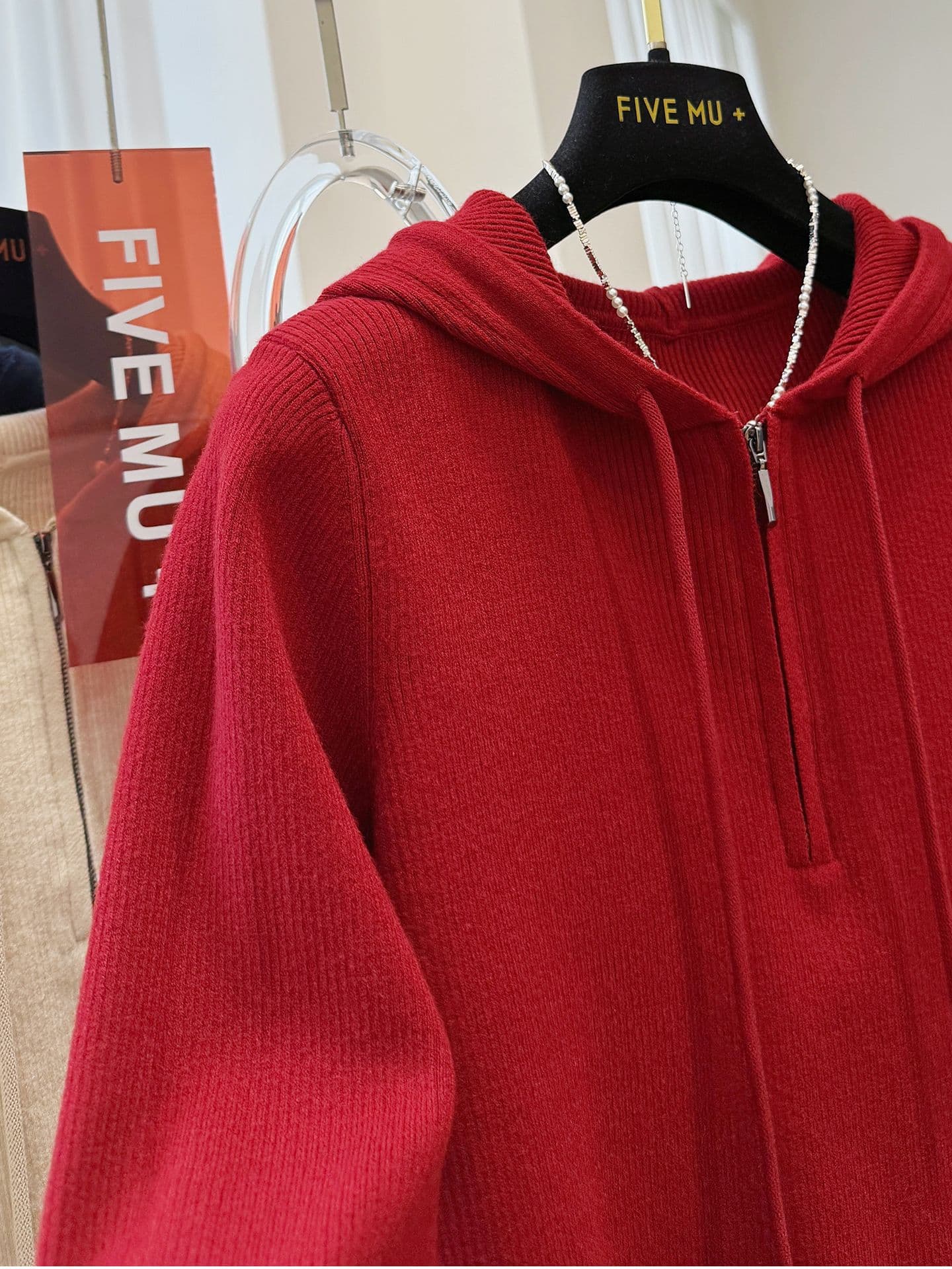 원본 원단 특별 빅 사이즈 300 근 후드 풀오버 긴팔 여성 가을 겨울 스택 착용 맨위 상세 이미지 4