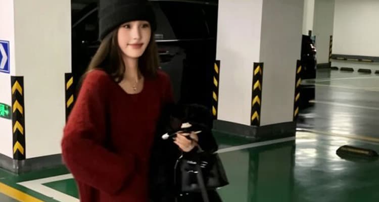 가을 겨울 신제품 임산부 자이언트 잘 생긴 폭발 꽈배기 짜임 스웨터 루즈핏 대 에디션 8 점 와이드 레그 팬츠 세트 상세 이미지 32
