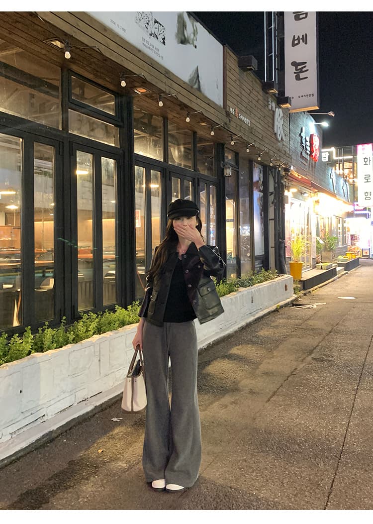 pusumede 통역 우아함 기초 섹션 V넥 니트 스웨터 여성 몸매 가꾸기 인사이드 가져 가라. 기본 셔츠 긴팔 맨위 상세 이미지 15