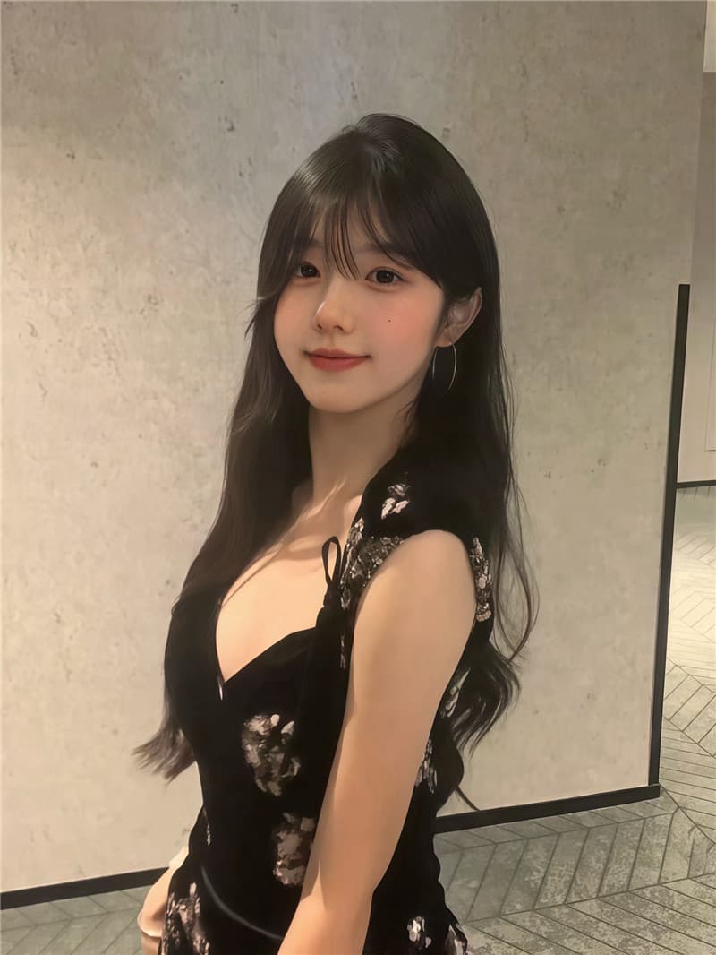 실사 둘째 머리카락 국풍 새로운 중식 핫걸 섹시함 행침 목 드레스 허리 수축 레이스 치마 상세 이미지 5