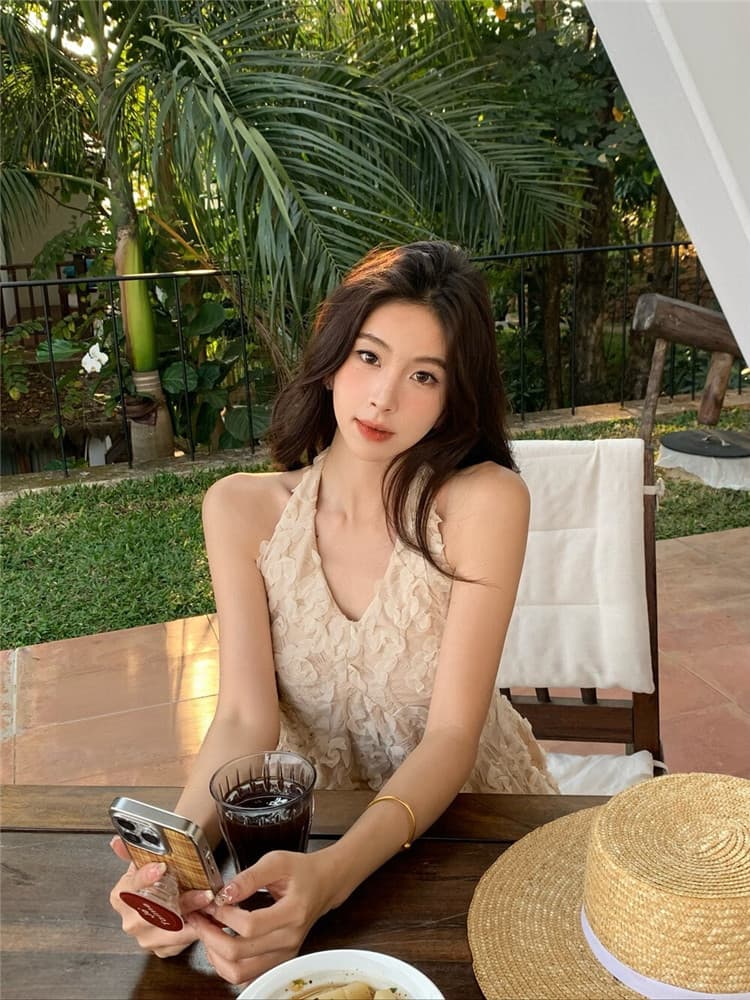 실사 둘째 머리카락 부드러운 순수한 욕망 3 차원 레이스 행침 목 조끼 맨위 상세 이미지 4