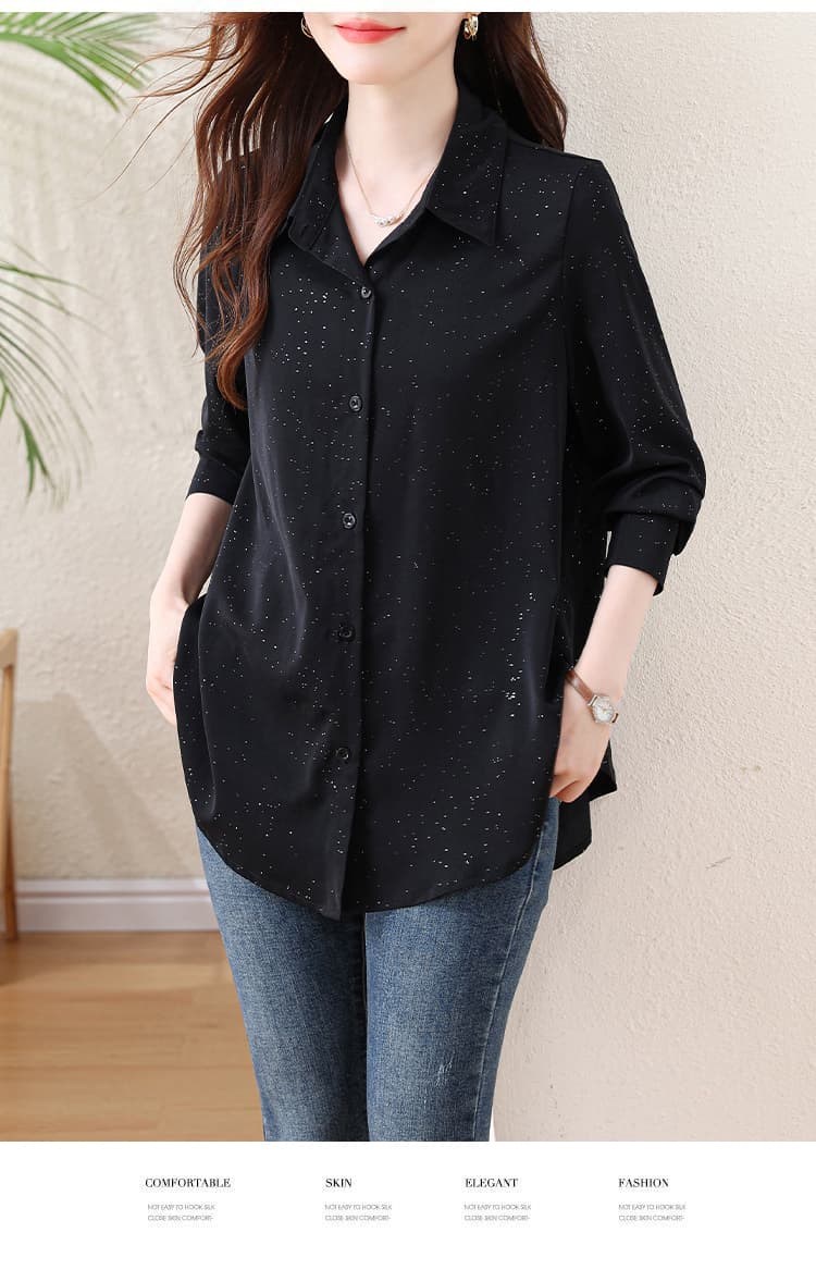 l-5xl 빅 사이즈 여성 의류 2026 새로운 자외선 차단 셔츠 한국 스타일 마이크로 뚱뚱한 소녀 루즈핏 다용도 단색 미니멀리즘 상세 이미지 16