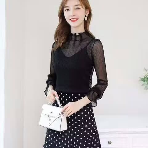 한 팬 루즈핏 봄 가을 패션 품격 2 세트 슬림해 보이는 맨위 상세 이미지 3