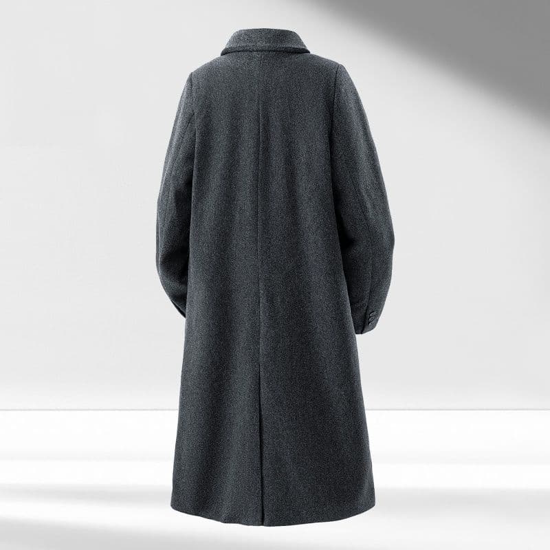 겨울 모직 코트 조수 브랜드 패션 중간 길이 바람막이 루즈핏 다용도 한국 스타일 중성 섹션 외투 이미지 5