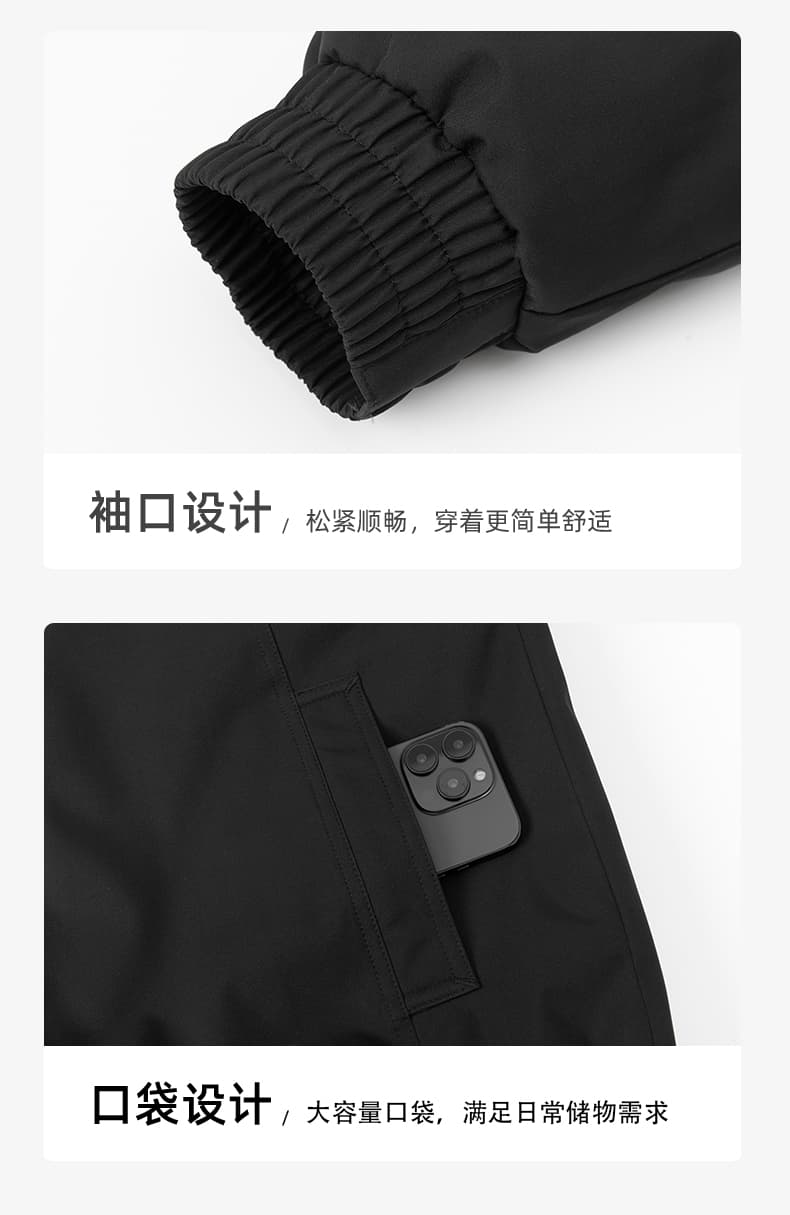 실사 2025 겨울 새로운 면 의류 남자 스탠드 칼라 루즈핏 캐주얼 다용도 자물쇠 따뜻한 방풍 보온 면 옷 재킷 상세 이미지 19