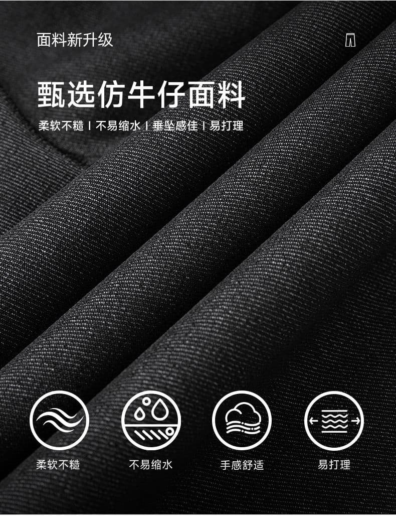 실사 2026 여름 새로운 모방 데님 5 점 반바지 남자 루즈핏 스트레이트 허리밴드 캐주얼 다용도 잘 생긴 상세 이미지 2