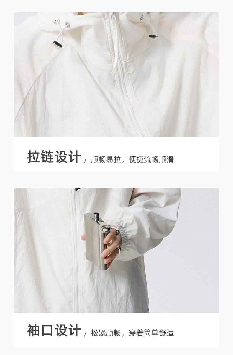 실사 2026 여름 새로운 자외선 차단 의류 upf50+ 심지어 칼라 야외 스포츠 여행 트렌드 패치워크 자외선 차단 복 상세 이미지 9