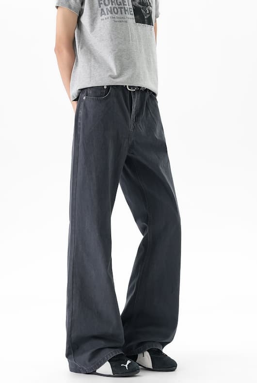 실사 2026 새로운 아메리칸 조수 브랜드 부츠컷 청바지 남자 미니멀리즘 다용도 순면 캐주얼 긴 바지 상세 이미지 41