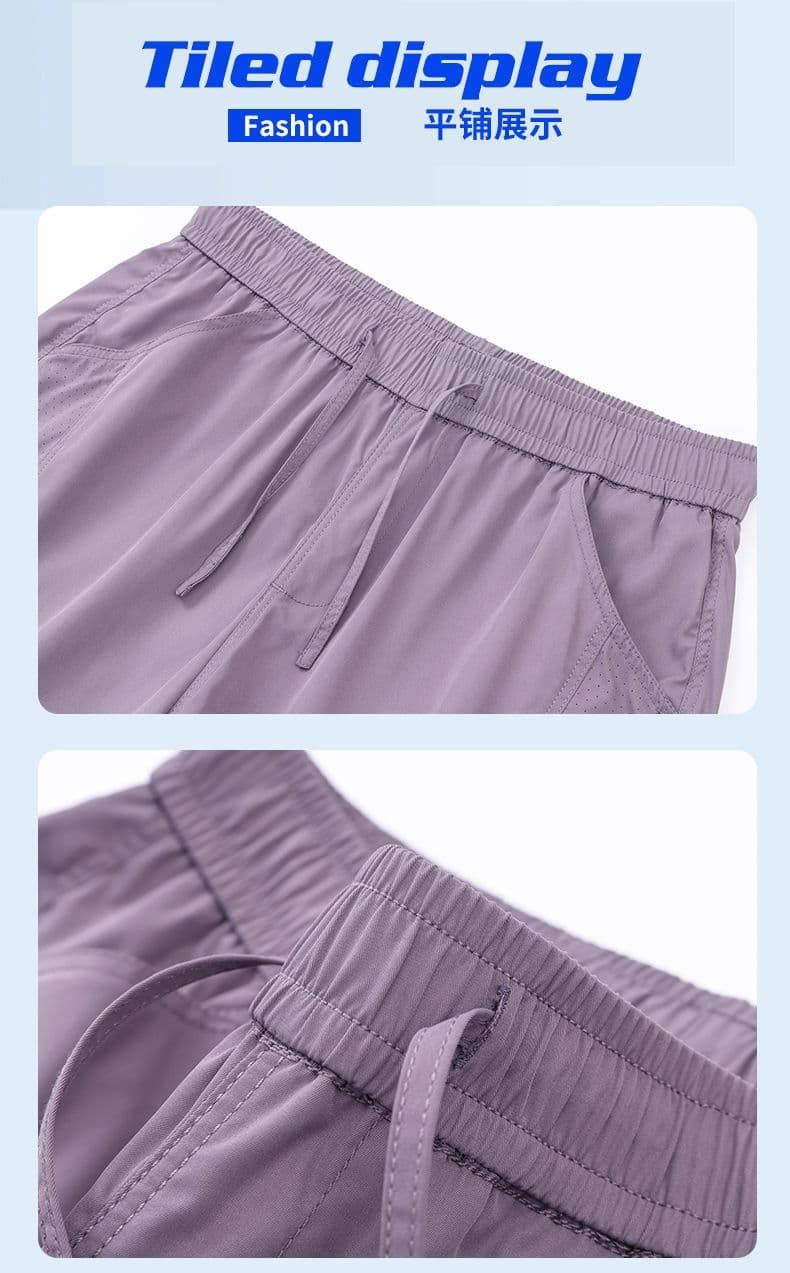 실사 여름 새로운 펀칭 반바지 남자 감기 센스 외출용 운동 캐주얼 루즈핏 속도 건조한 패치워크 오부 바지 남자 상세 이미지 18