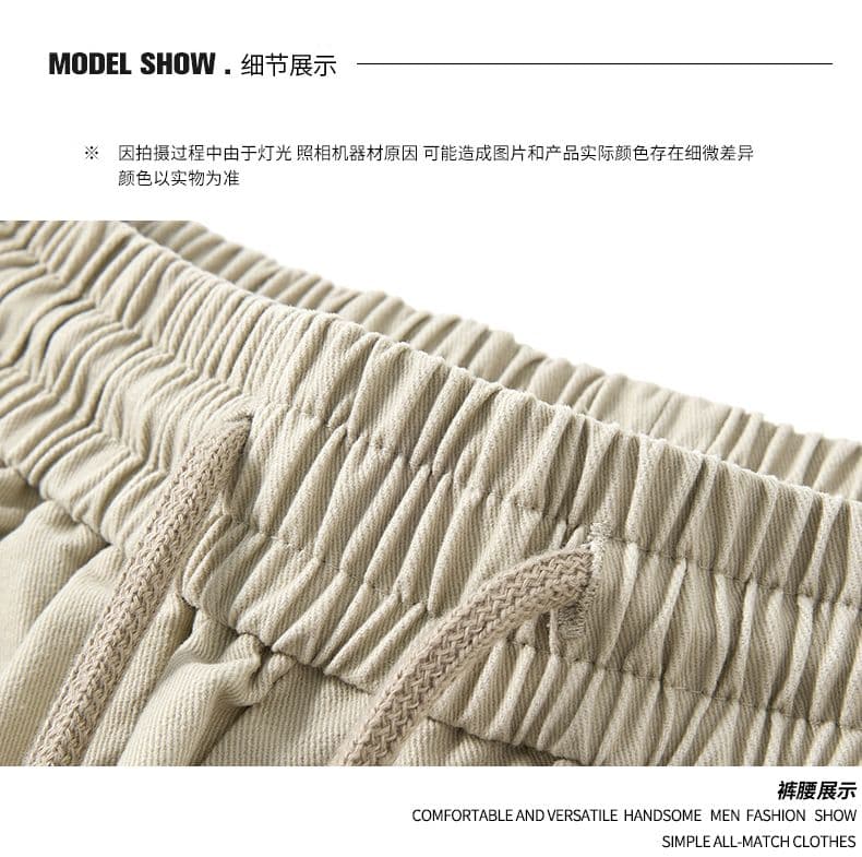 실사 여름 새로운 아메리칸 조수 브랜드 산계 빅 포켓 면 100% 워시 물 워크웨어 반바지 남자 편안함 5 점 바지 상세 이미지 24