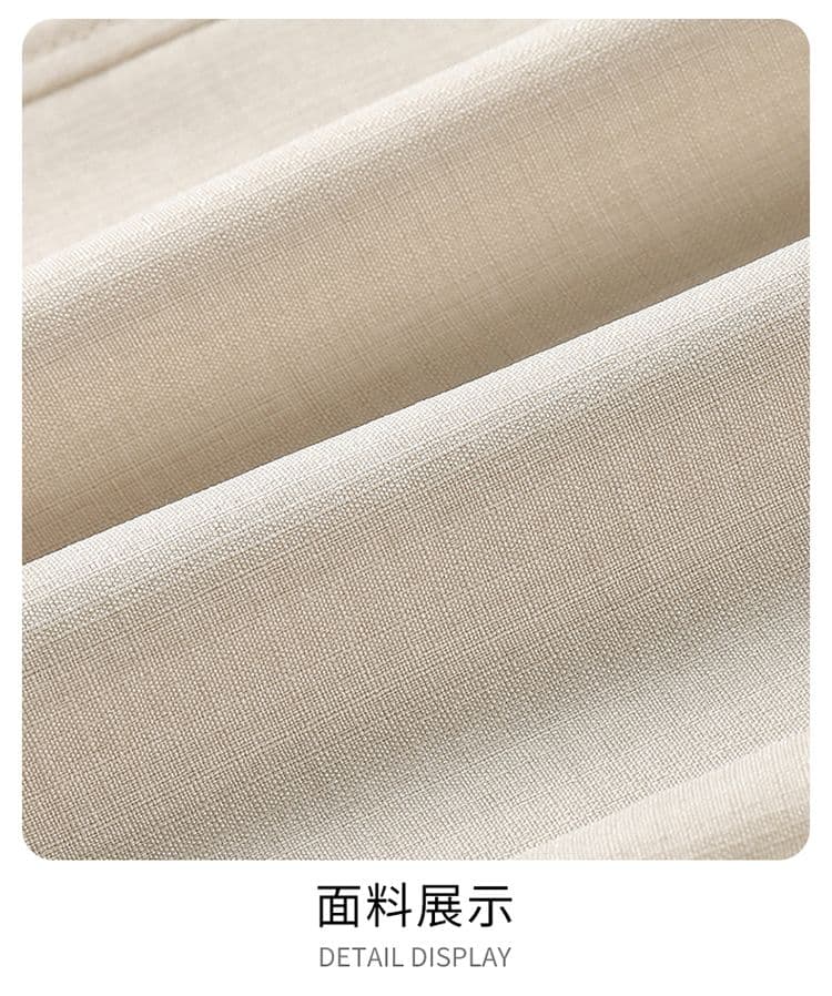 실사 여름 새로운 오래된 돈 바람 모방 마 센스 더블 색상 질감 센스 루즈핏 스트레이트 얼음 실크 차가운 센스 캐주얼 바지 남자 상세 이미지 20