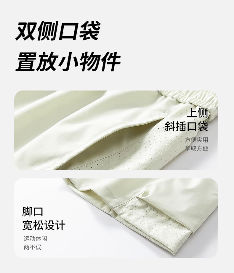 실사 여름 새로운 워크웨어 운동 얼음 실크 반바지 남자 조수 브랜드 아메리칸 루즈핏 빅 포켓 5 점 바지 상세 이미지 6