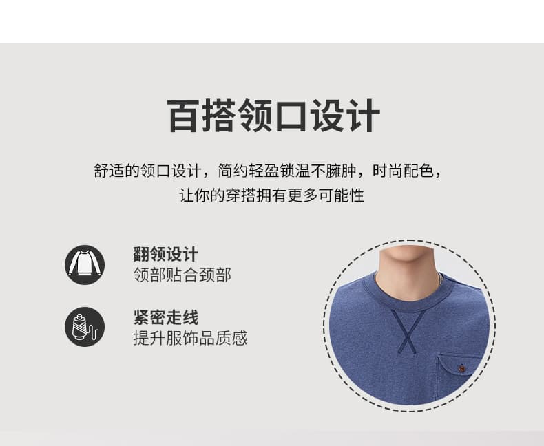 실사 2026 여름 새로운 면 100% 더블 실 무거운 라운드 넥 반팔 티셔츠 남자 루즈핏 다용도 주머니 디자인 티셔츠 상세 이미지 5