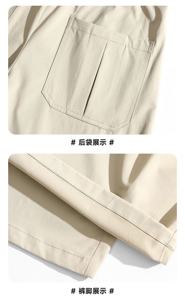 실사 아메리칸 레트로 루즈핏 모통이 칼 바지 남녀 조수 브랜드 여름 새로운 cleanfit 다용도 캐주얼 긴 바지 상세 이미지 20