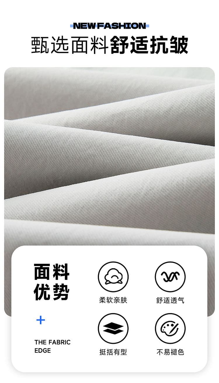 실사 아메리칸 cleanfit 루즈핏 넓은 다리 모통이 칼 바지 남자 여름 고급 센스 다용도 캐주얼 바지 트렌디 상세 이미지 3