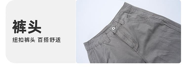 실사 아메리칸 레트로 워싱 캐주얼 바지 남녀 중성 섹션 루즈핏 스트레이트 넓은 다리 조수 브랜드 워크웨어 긴 바지 상세 이미지 8