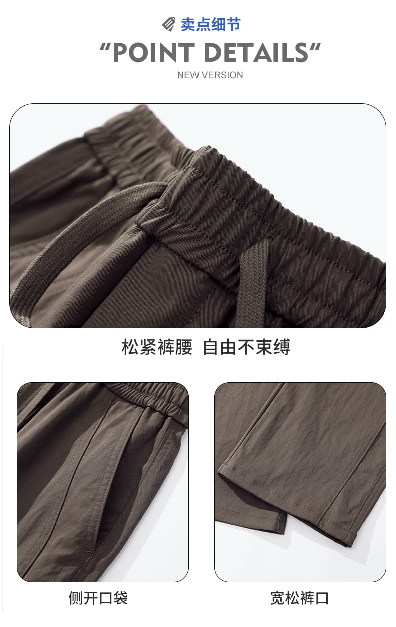실사 가을 새로운 아메리칸 워크웨어 팬츠 남자 다용도 스트레이트 아웃도어 팬츠 높음 거리 조수 브랜드 넓은 다리 캐주얼 바지 상세 이미지 4