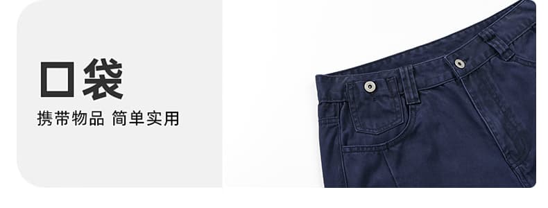 아메리칸 cleanfit 레트로 워싱 주름 워크웨어 캐주얼 바지 남자 여자 루즈핏 스트레이트 미니멀리즘 조수 브랜드 긴 바지 상세 이미지 9