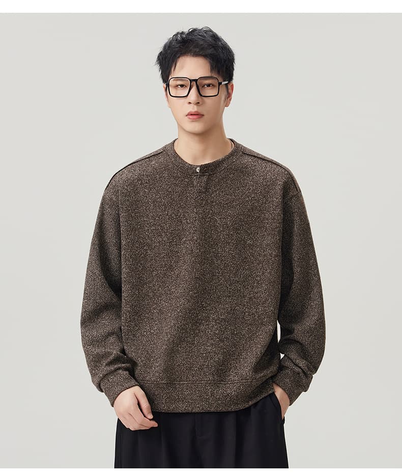 실사 2026 가을 겨울 새로운 무거운 후드티 남성 루즈핏 편안함 미니멀리즘 다용도 일상 출퇴근 맨위 상세 이미지 17