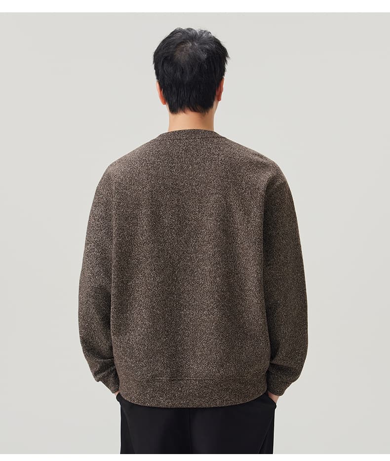 실사 2026 가을 겨울 새로운 무거운 후드티 남성 루즈핏 편안함 미니멀리즘 다용도 일상 출퇴근 맨위 상세 이미지 20
