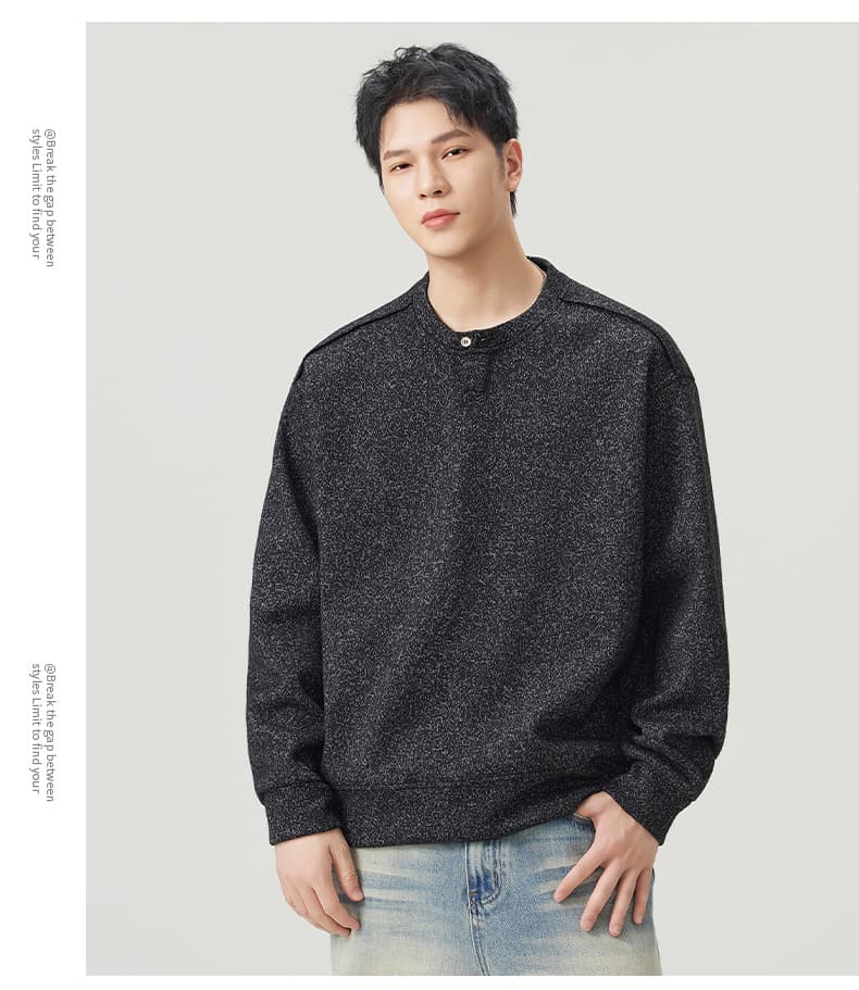 실사 2026 가을 겨울 새로운 무거운 후드티 남성 루즈핏 편안함 미니멀리즘 다용도 일상 출퇴근 맨위 상세 이미지 22