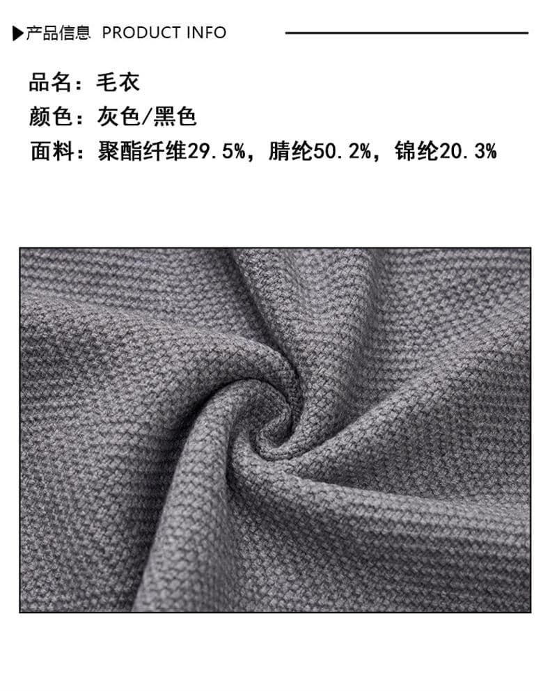 실사 2026 가을 겨울 새로운 페이크 레이어드 POLO 셔츠 스웨터 남녀 오래된 돈 바람 두꺼운 니트 스웨터 맨위 상세 이미지 2