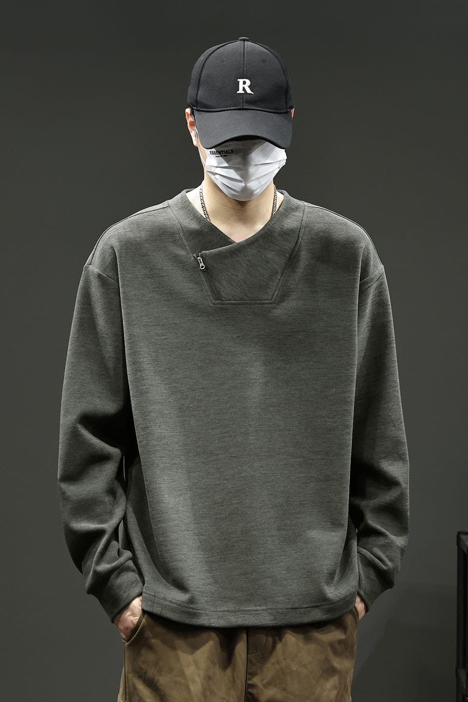 실사 2026 가을 겨울 새로운 조수 브랜드 디자인 센스 후드티 남자 고밀도 프로 피부 부드러운 찹쌀 통기성 편안함 출퇴근 맨위 이미지 6