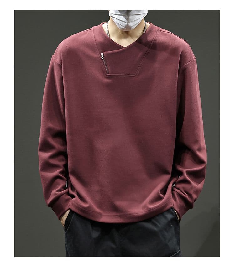 실사 2026 가을 겨울 새로운 조수 브랜드 디자인 센스 후드티 남자 고밀도 프로 피부 부드러운 찹쌀 통기성 편안함 출퇴근 맨위 상세 이미지 21