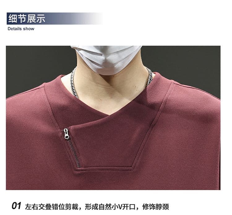 실사 2026 가을 겨울 새로운 조수 브랜드 디자인 센스 후드티 남자 고밀도 프로 피부 부드러운 찹쌀 통기성 편안함 출퇴근 맨위 상세 이미지 23