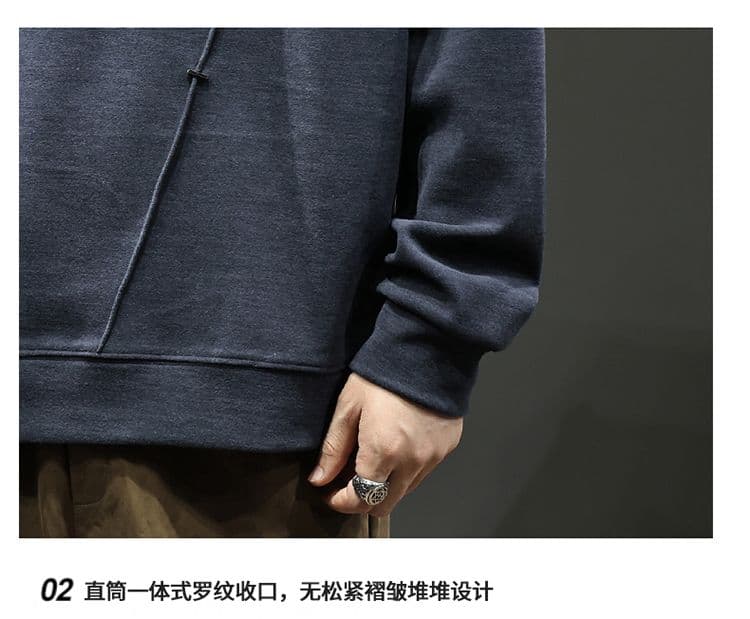 실사 2026 가을 겨울 새로운 패치워크 조수 브랜드 후드티 높음 밀 뜨개질 프로 피부 부드러운 찹쌀 통기성 편안함 출퇴근 맨위 상세 이미지 34