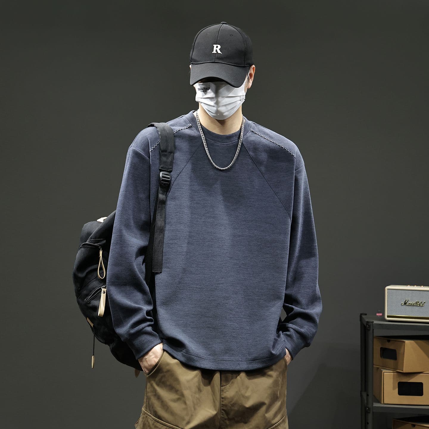 실사 2026 가을 겨울 새로운 후드티 남자 고밀도 프로 피부 터치 부드러운 찹쌀 아니요 넥타이 피부 통기성 편안함 티셔츠 이미지 4