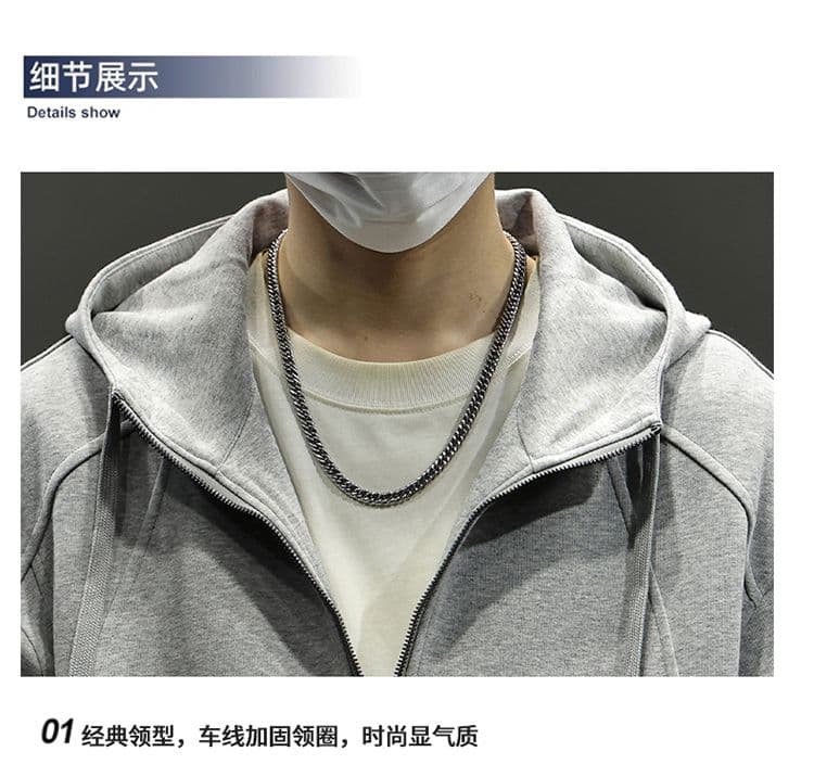 실사 2026 가을 겨울 새로운 후드 오픈 가디건 후드티 남녀 루즈핏 삽입 어깨 소매 캐주얼 지퍼 재킷 맨위 상세 이미지 25