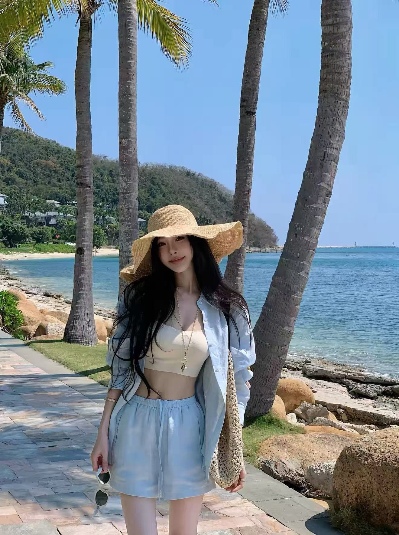 산소 센스 outfits 셔츠 반바지 느슨함 오래된 돈 투피스 슈트 상세 이미지 2