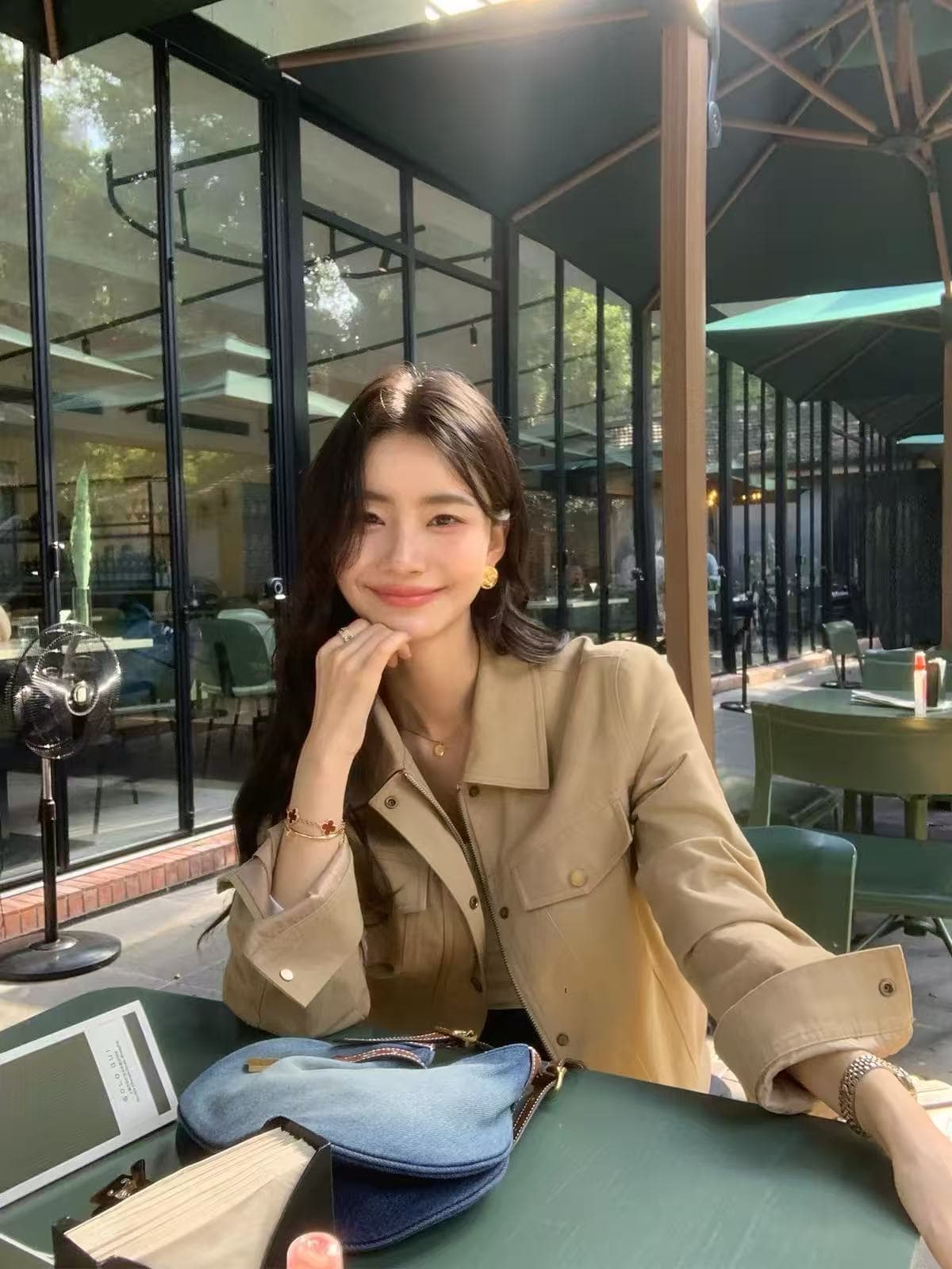 블록 이야기 아메리칸 프로필 모양 폴로 칼라 재킷 여성 가을 겨울 캐주얼 보온 긴팔 재킷