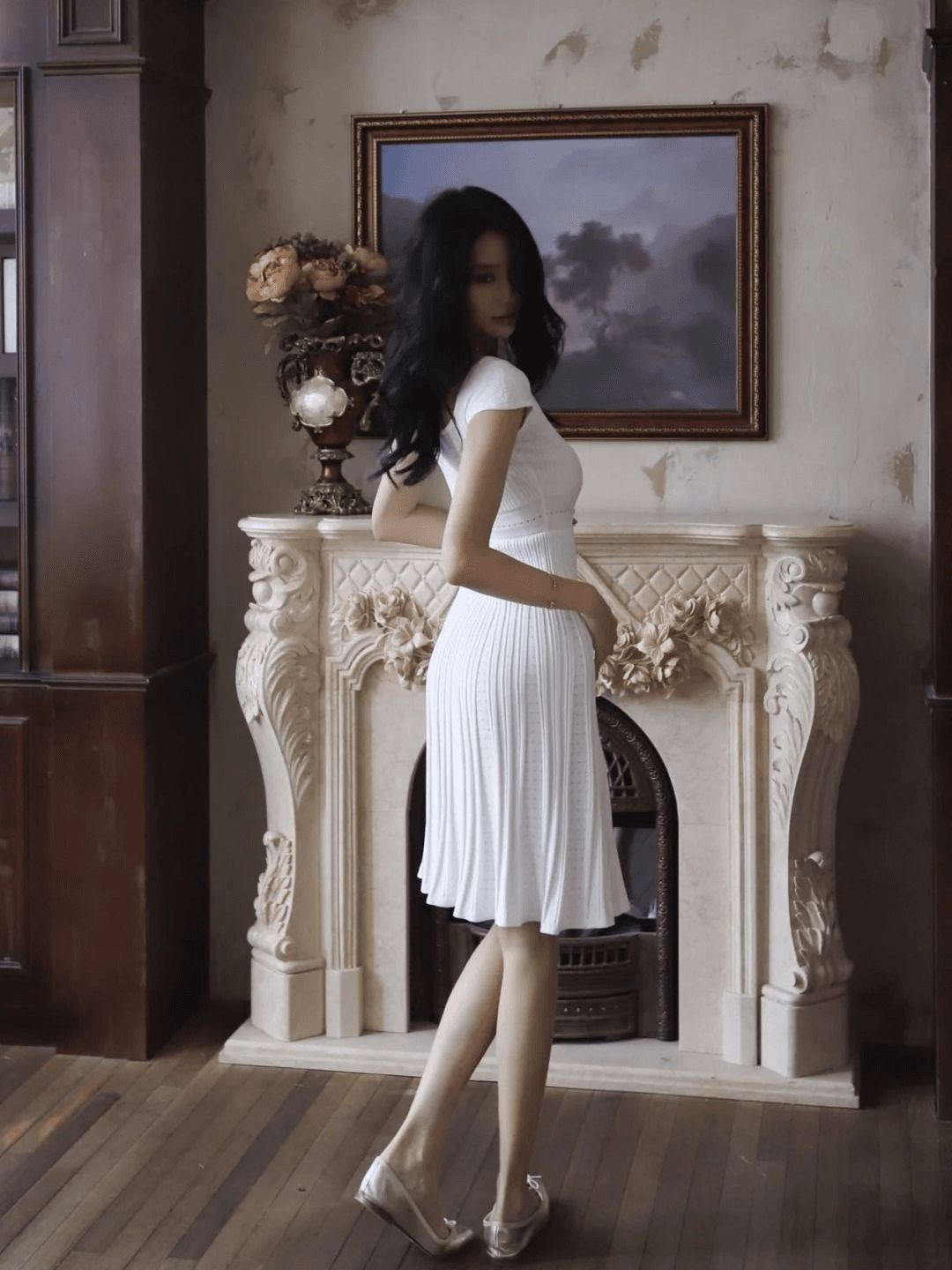 카 다몸 소녀 프랑스식 품격 여름 새로운 몸매 가꾸기 허리 수축 슬림해 보이는 A라인 스커트 고급 센스 상세 이미지 1