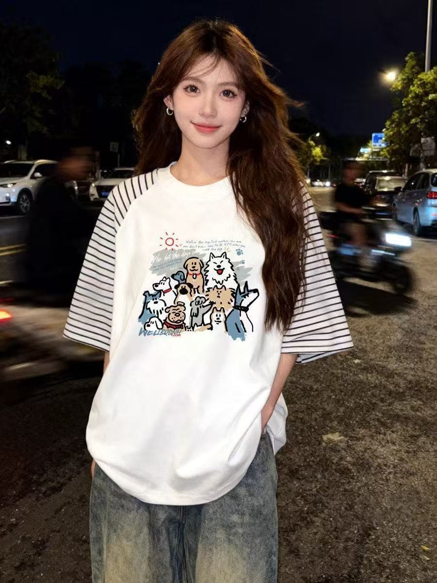 조수 브랜드 반팔 셔츠 여성 여름 디자인 센스 작은 대중 프랑스식 Chic 레트로 chic 홍콩 느낌 맨위 이미지 4