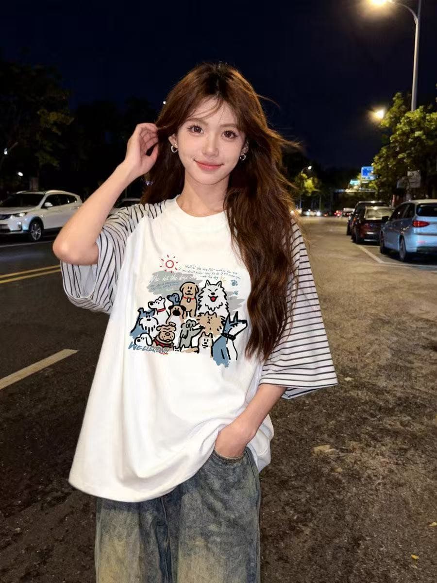 조수 브랜드 반팔 셔츠 여성 여름 디자인 센스 작은 대중 프랑스식 Chic 레트로 chic 홍콩 느낌 맨위 상세 이미지 3