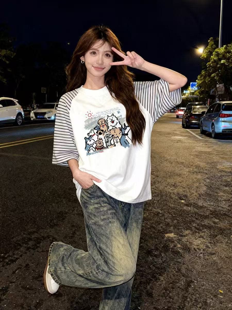 조수 브랜드 반팔 셔츠 여성 여름 디자인 센스 작은 대중 프랑스식 Chic 레트로 chic 홍콩 느낌 맨위 상세 이미지 5